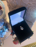 14k Gold Natural Topaz Heart